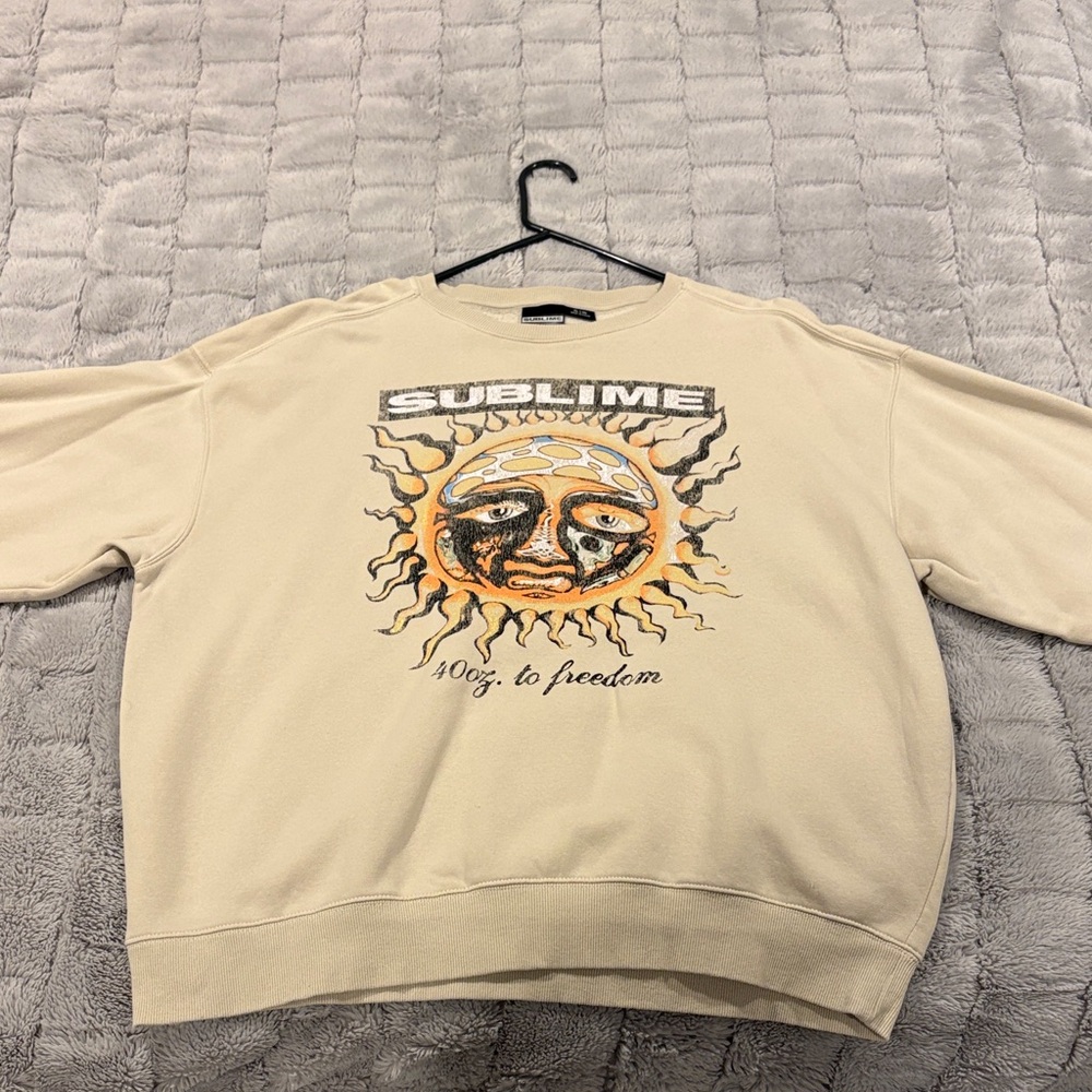 Sublime Beige Crewneck Sweater